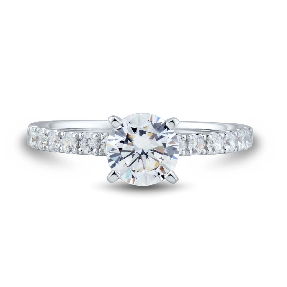 Lab Grown Diamond Semi-Mount Engagement Ring in 14K White Gold (1/3 ct. tw.)  (Setting Only) – Image 2 of 6