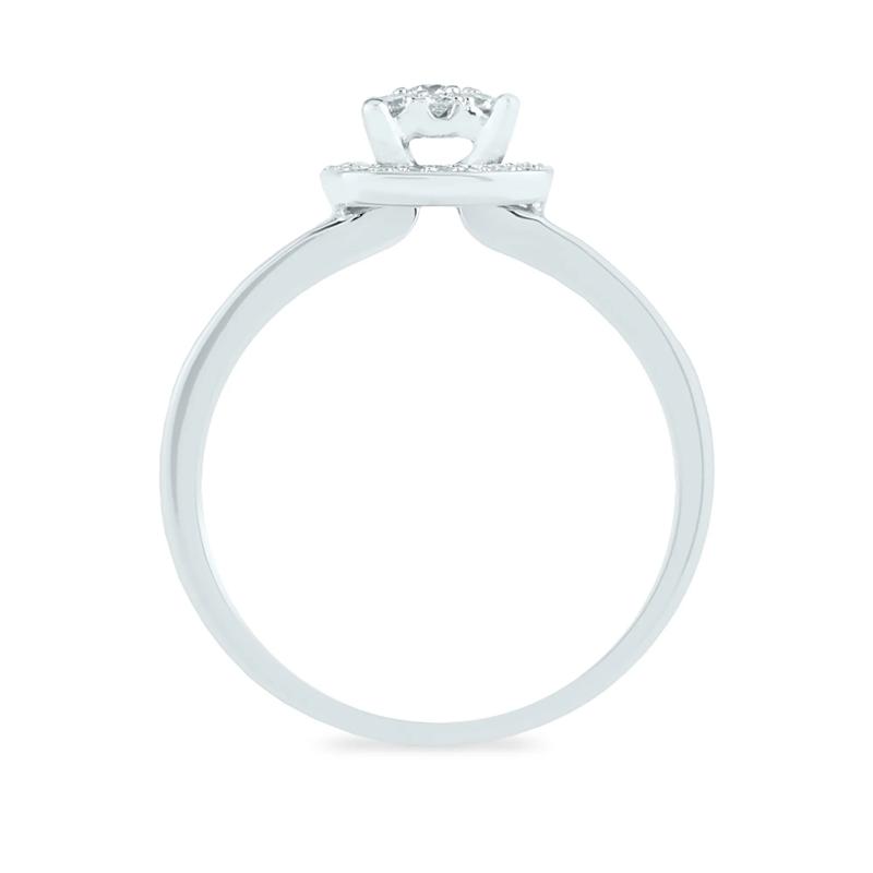 Diamond Engagement Ring in 10K White Gold &#40;3/8 ct. tw.&#41; – Image 2 of 3