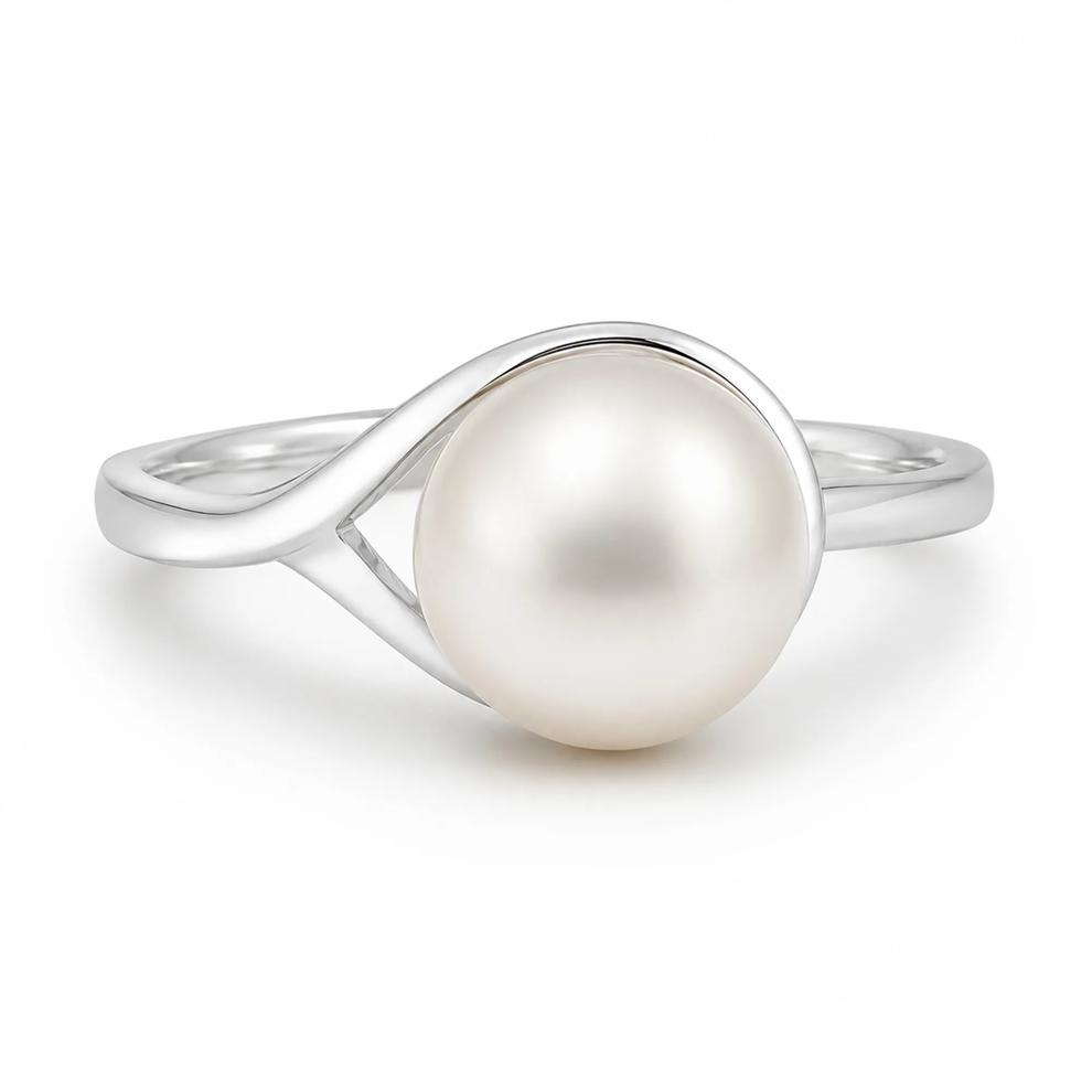 Freshwater Cultured Pearl Ring in 10K White Gold – Image 1 of 4