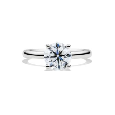 Diamond Round Brilliant Cut Solitaire Engagement Ring in 14K White Gold (2 ct.)