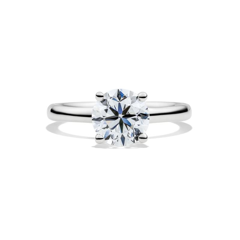Diamond Round Brilliant Cut Solitaire Engagement Ring in 14K White Gold (2 ct.) – Image 1 of 5