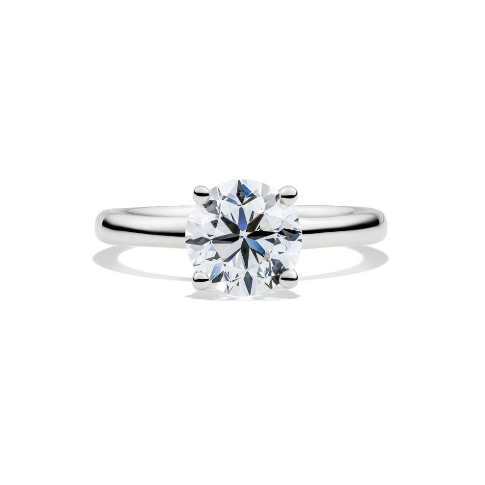 Diamond Round Brilliant Cut Solitaire Engagement Ring in 14K White Gold (2 ct.) – Image 1 of 5