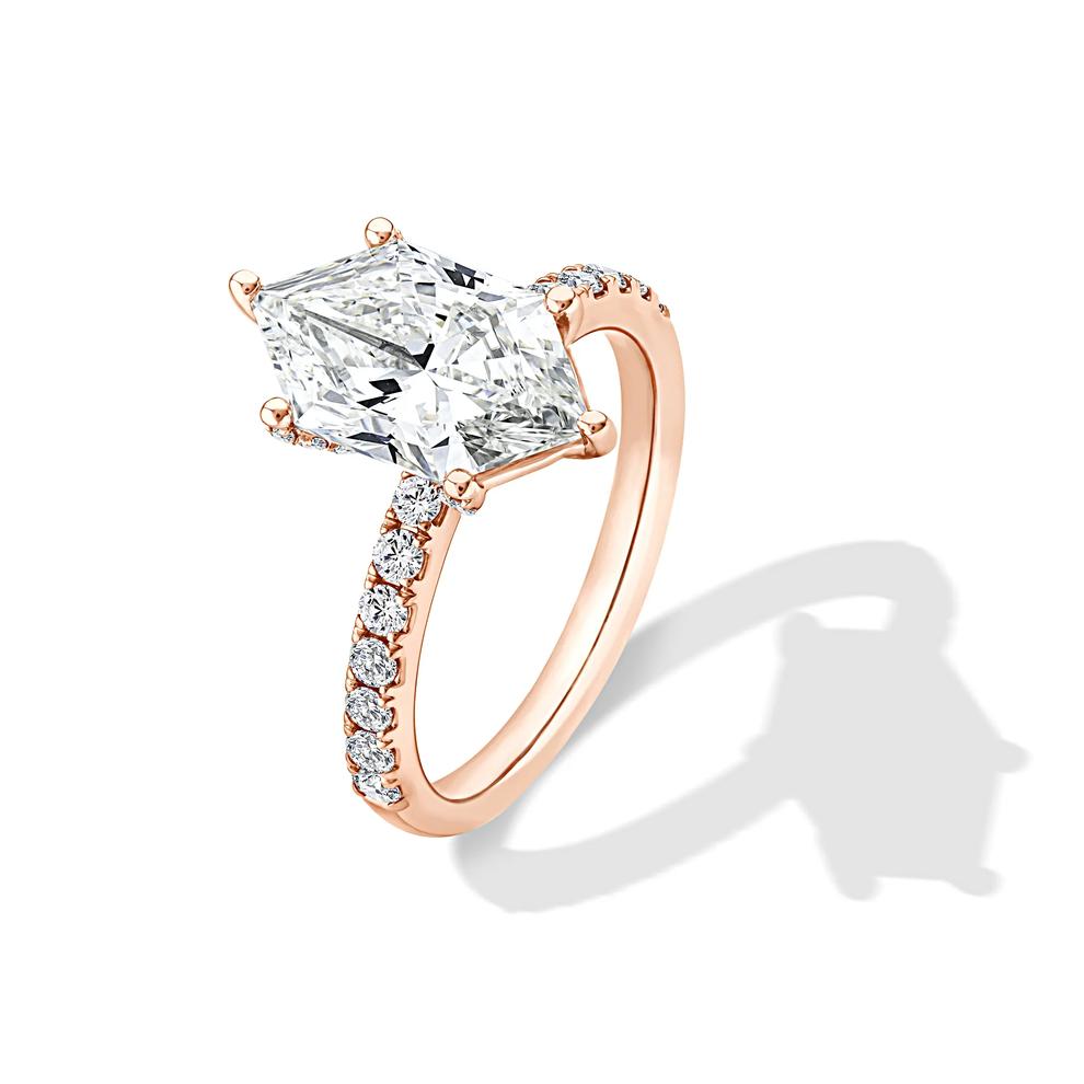 Lab Grown Diamond Dutch Marquise Engagement Ring in 14K Rose Gold (3 1/2 ct. tw.) – Image 4 of 4