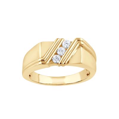 Men’s Lab Grown Diamond Ring in 10K Yellow Gold (1/3 ct. tw.)