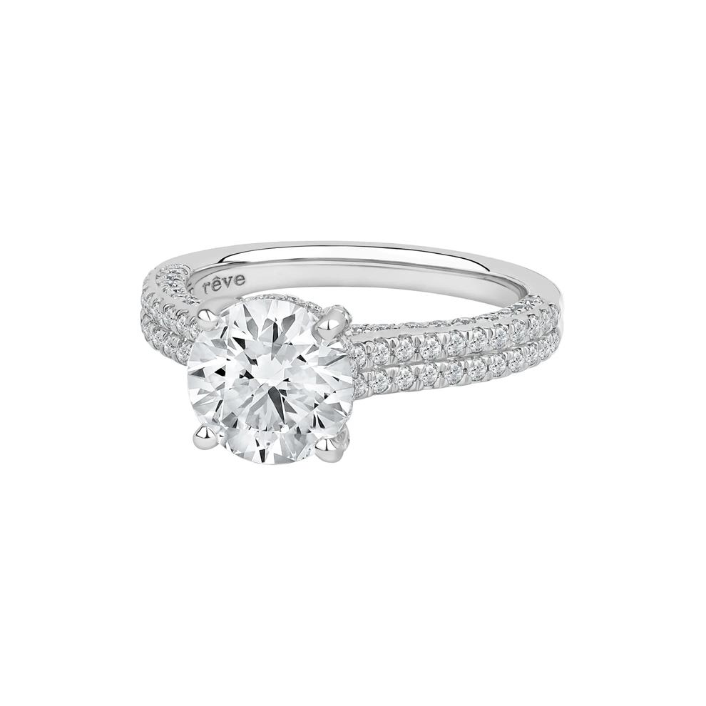 Morgan Lab Grown Diamond Engagement Ring in 14K White Gold (2 7/8 ct. tw.) – Image 4 of 5