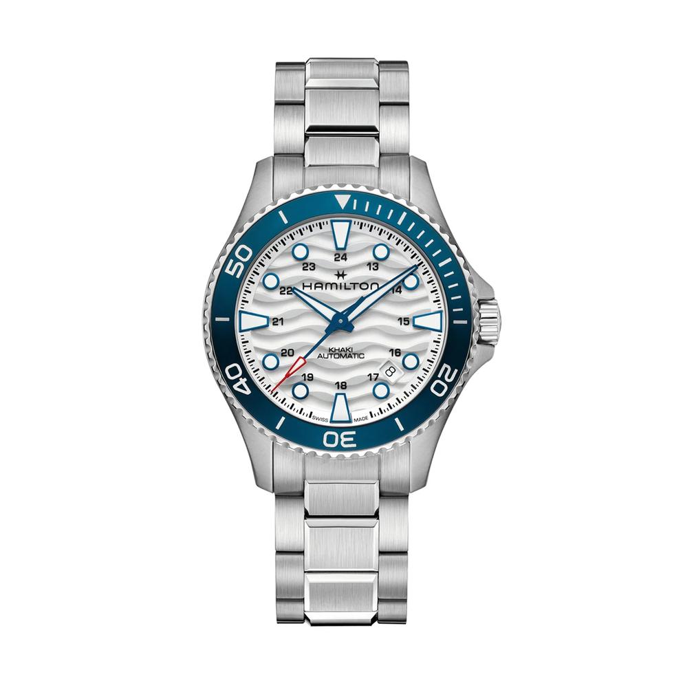 Khaki Navy Scuba Auto Watch with Stainless Steel Bracelet – Image 1 of 4