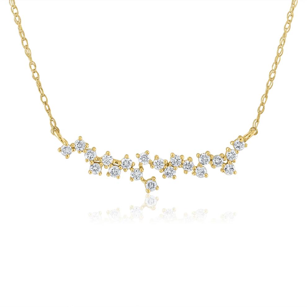 Diamond Necklace in 14K Yellow Gold (1/5 ct. tw.) – Image 1 of 3