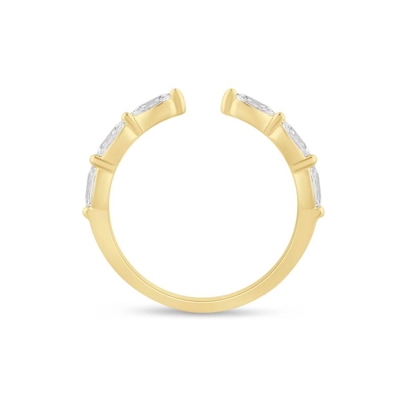 Lab Grown Diamond Open Stack Anniversary Band in 14K Yellow Gold &#40;3/8 ct. tw.&#41; – Image 2 of 3