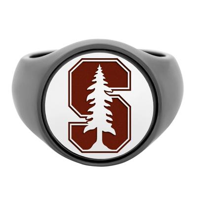 Stanford Signet Ring in Zirconium and Tantalum