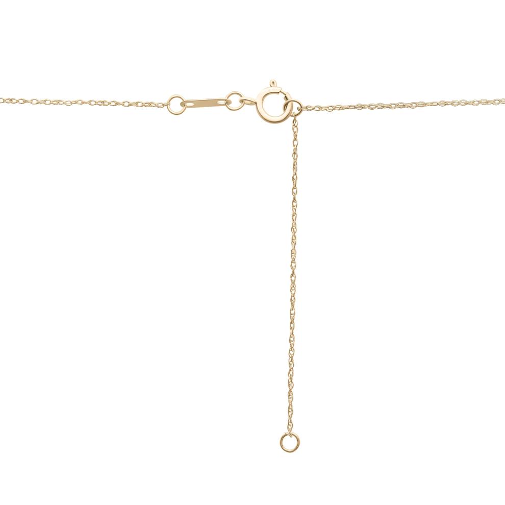 Citrine Octagon Faux-Bezel Pendant in 10K Yellow Gold – Image 4 of 4