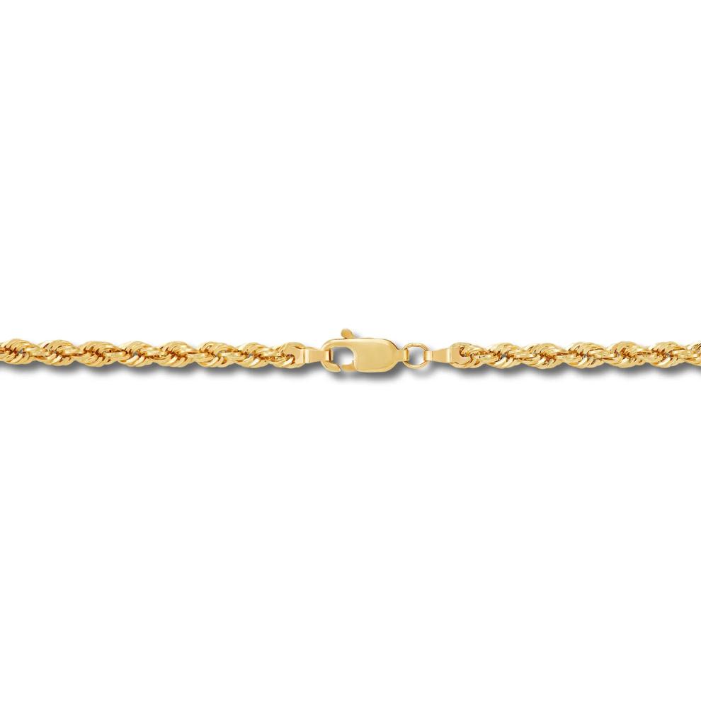Heavy Hollow Rope Chain in 14K Yellow Gold, 18" – Image 3 of 3