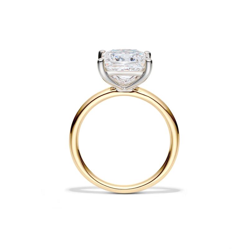 Lab Grown Diamond Princess-Cut Solitaire Engagement Ring in 14K Yellow Gold &#40;4 ct.&#41; – Image 2 of 4