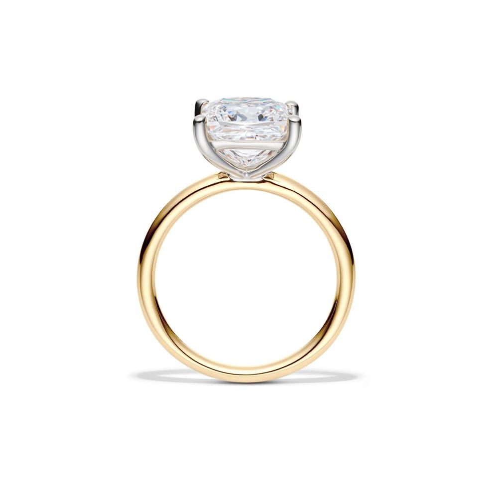 Lab Grown Diamond Princess-Cut Solitaire Engagement Ring in 14K Yellow Gold (4 ct.) – Image 2 of 4