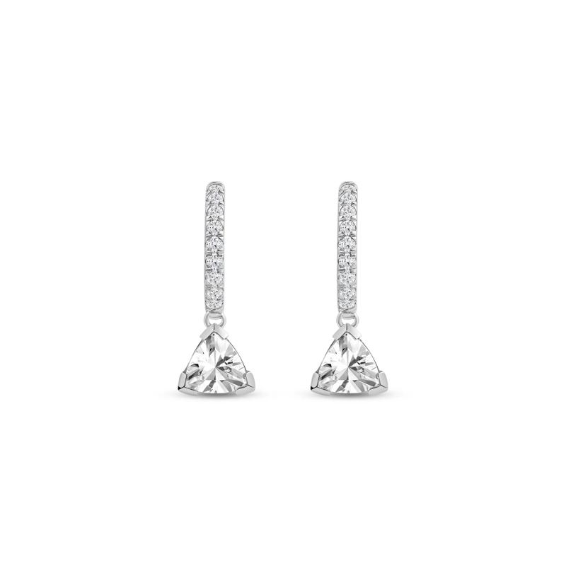 Lab Grown Diamond Drop Earrings in 14K White Gold &#40;1 1/2 ct. tw.&#41; – Image 2 of 3