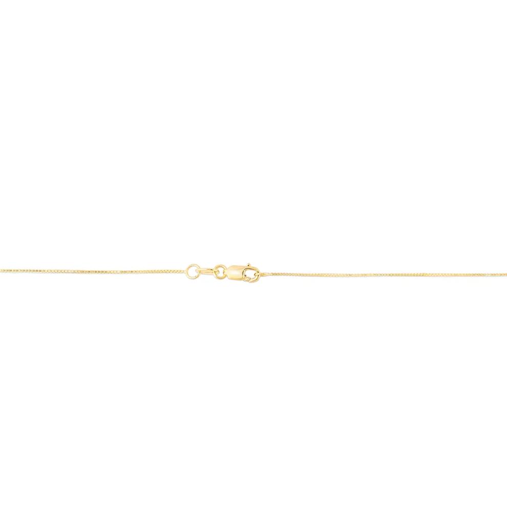 "O" Initial Necklace in 14K Yellow Gold – Image 4 of 4