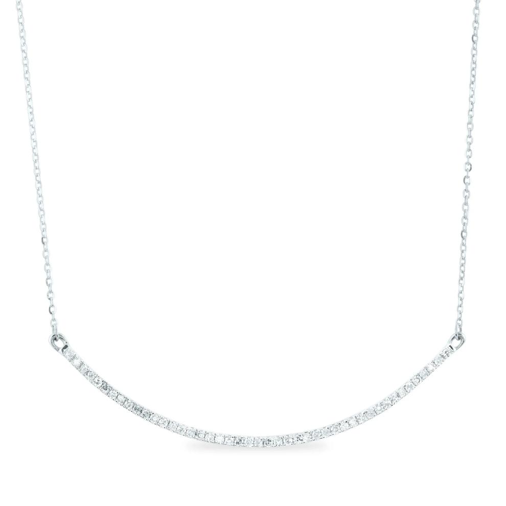Diamond Necklace in 14K White Gold (1/4 ct. tw.) – Image 1 of 3