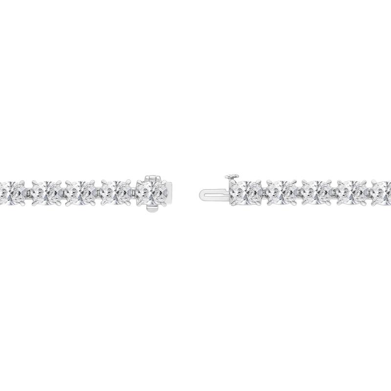 Lab Grown Diamond Oval Tennis Bracelet in 14K White Gold &#40;17 1/2 ct. tw.&#41; – Image 2 of 2