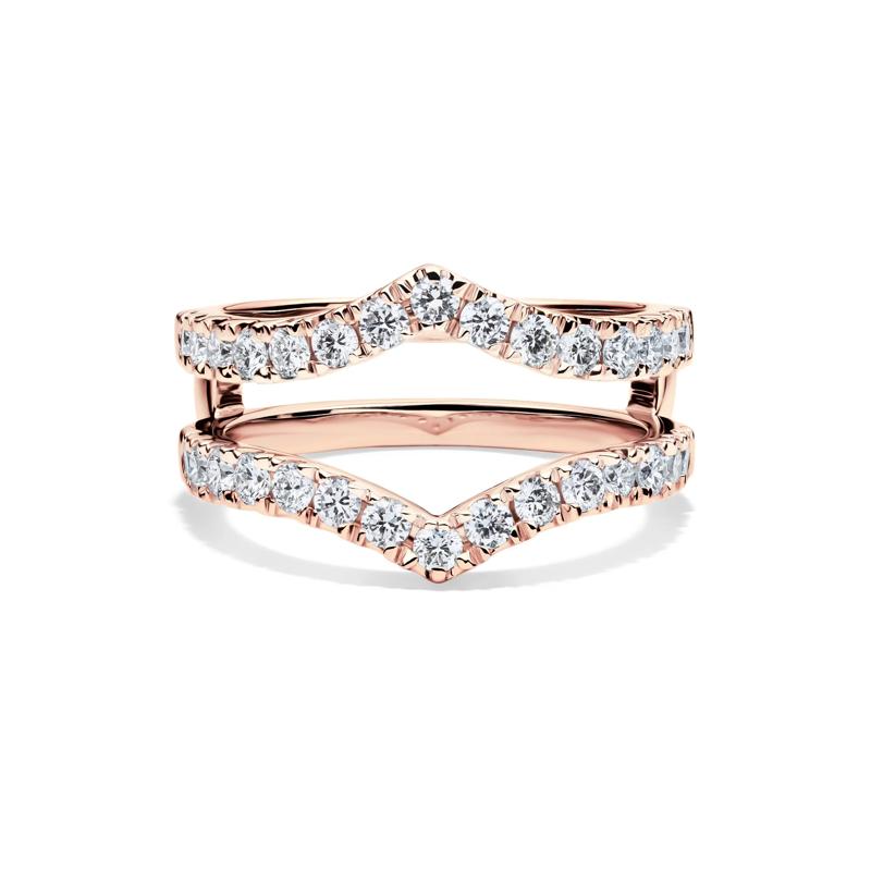 Lab Grown Diamond Chevron Ring Insert in 14K Rose Gold &#40;1 ct. tw.&#41;  – Image 1 of 4