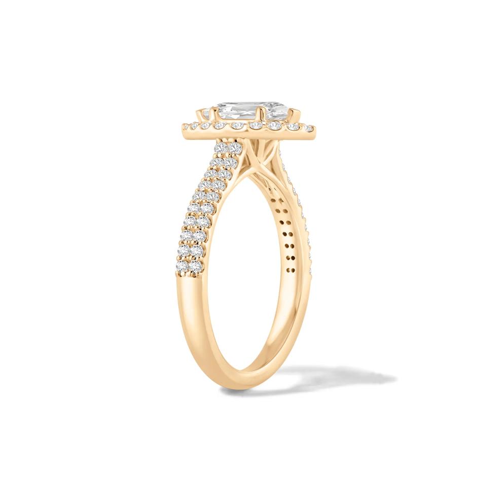 Diamond Marquise Halo Engagement Ring in 14K Yellow Gold (1 1/4 ct. tw.) – Image 3 of 4