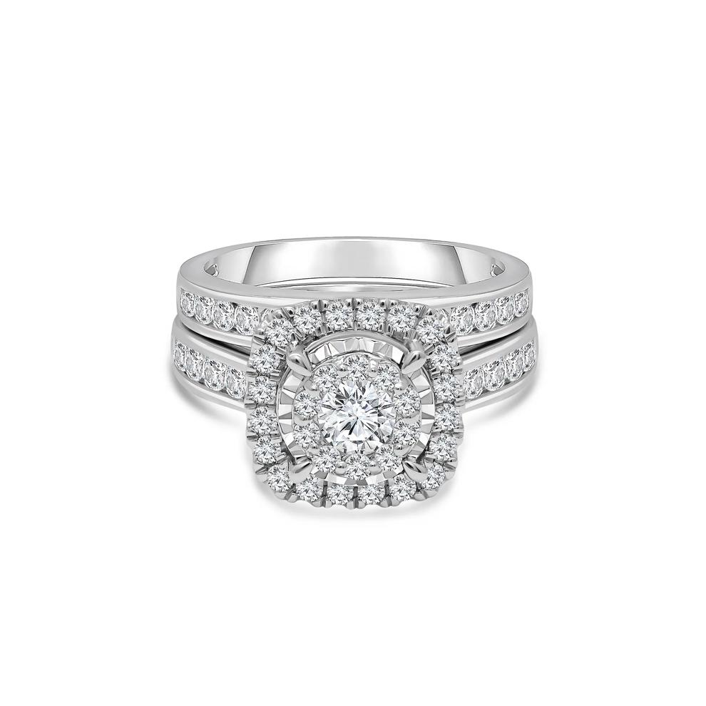 Lab Grown Diamond Composite Center Engagement Set in 10K White Gold (2 ct. tw.) – Image 1 of 3
