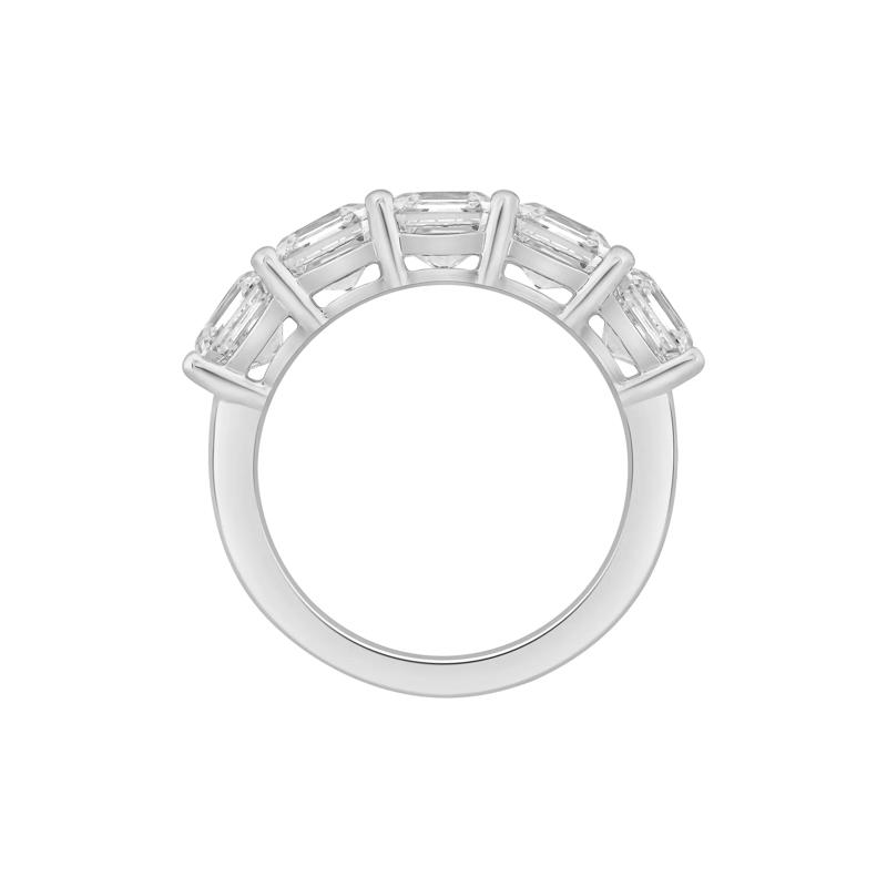 Lab Grown Diamond Asscher-Cut Anniversary Band in 14K White Gold &#40;5 ct. tw.&#41; – Image 2 of 4