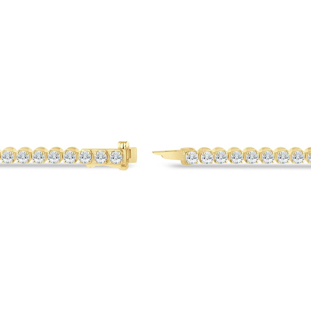 Diamond Tennis Bracelet in 10K Yellow Gold (7 ct. tw.) – Image 2 of 2