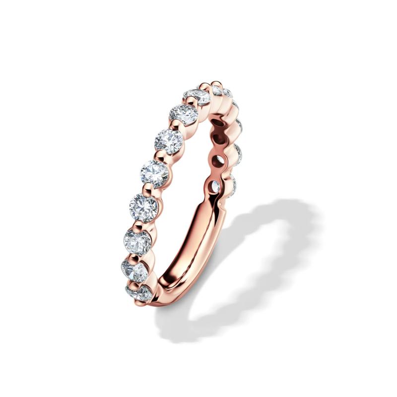 Lab Grown Diamond Shared-Prong Band in 14K Rose Gold &#40;1 ct. tw.&#41;  – Image 4 of 4