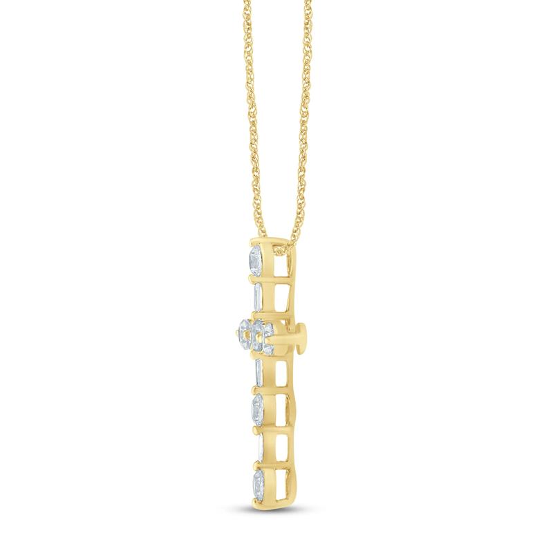 Lab Grown Diamond Cross Pendant in 14K Yellow Gold &#40;1/3 ct. tw.&#41; – Image 2 of 3