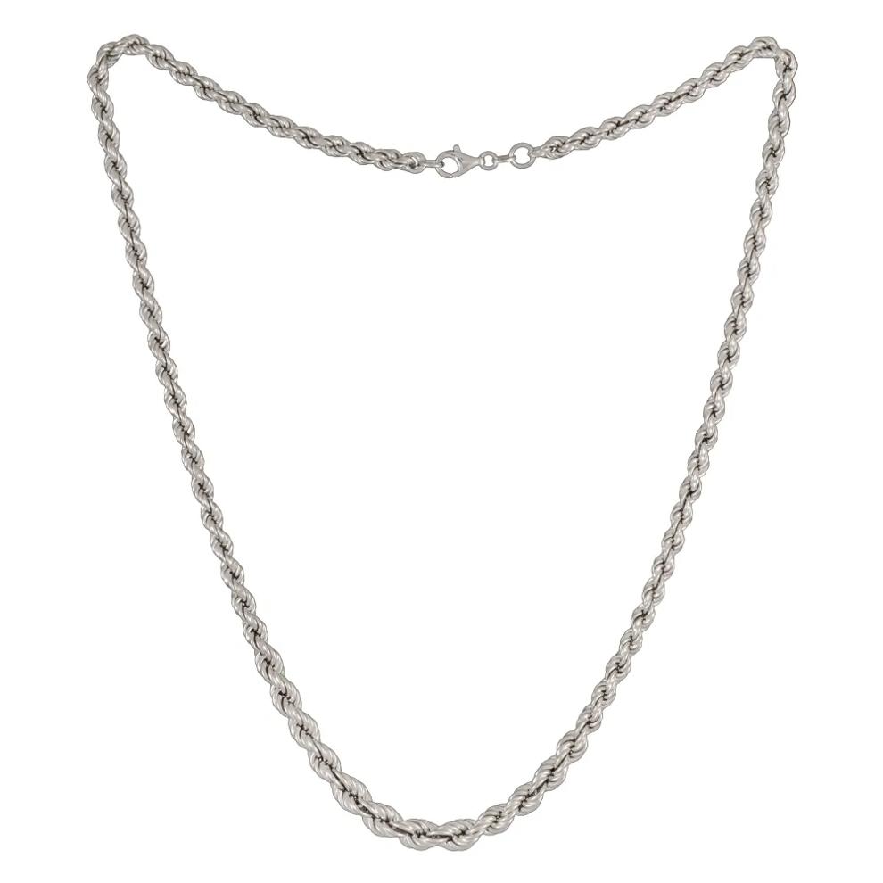 Graduated Rope Chain Necklace in Sterling Silver, 22&rdquo; – Image 4 of 5