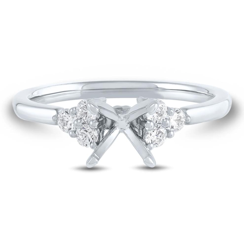 Lab Grown Diamond Semi-Mount Engagement Ring in 14K White Gold (1/4 ct. tw.) (Setting Only) – Image 2 of 6