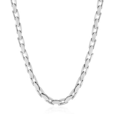Polished & Brushed Flat Anchor Chain in Stainless Steel, 24"