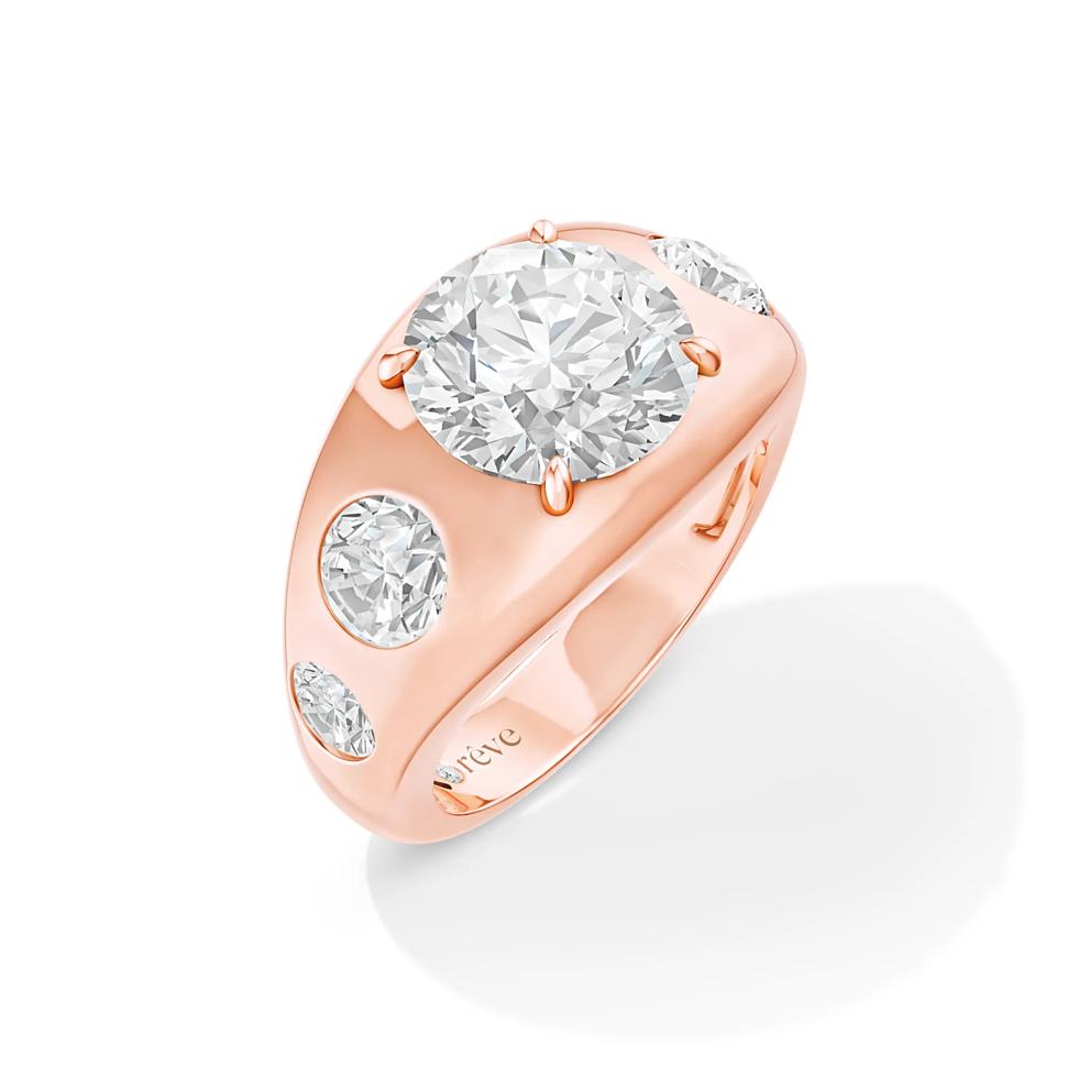 Rory Lab Grown Diamond Engagement Ring in 14K Rose Gold (4 1/2 ct. tw.) – Image 4 of 4