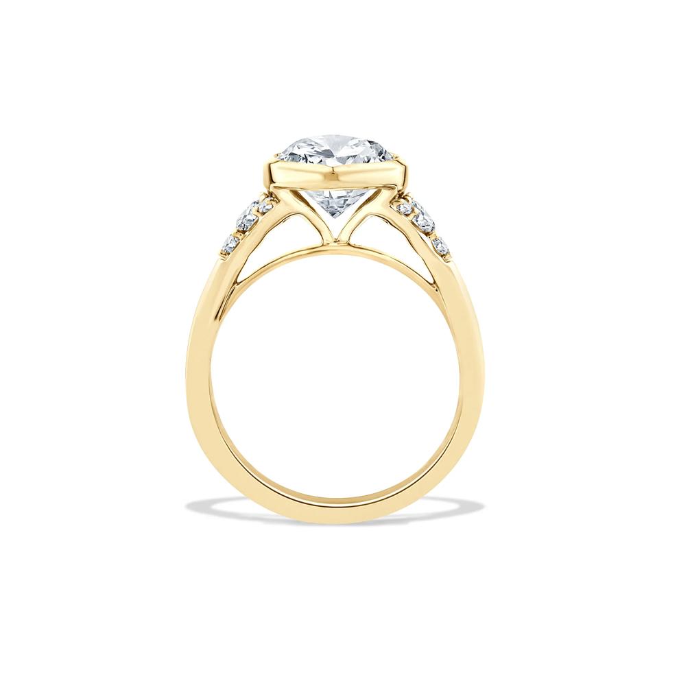 Lab Grown Diamond Marquise-Cut Engagement Ring in 14K Yellow Gold (4 1/4 ct. tw.) – Image 2 of 4