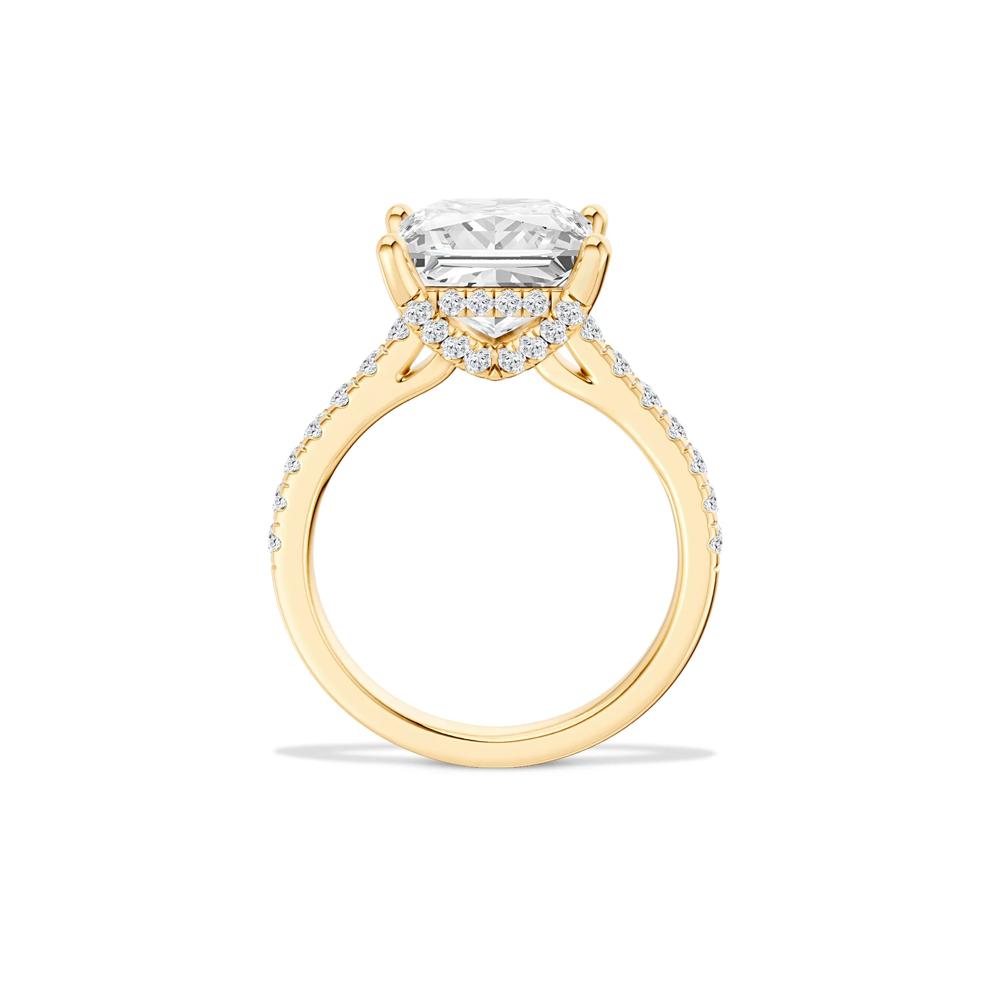 Noreen Lab Grown Diamond Princess-Cut Center Engagement Ring in 14K Yellow Gold (4 1/2 ct. tw.) – Image 2 of 4