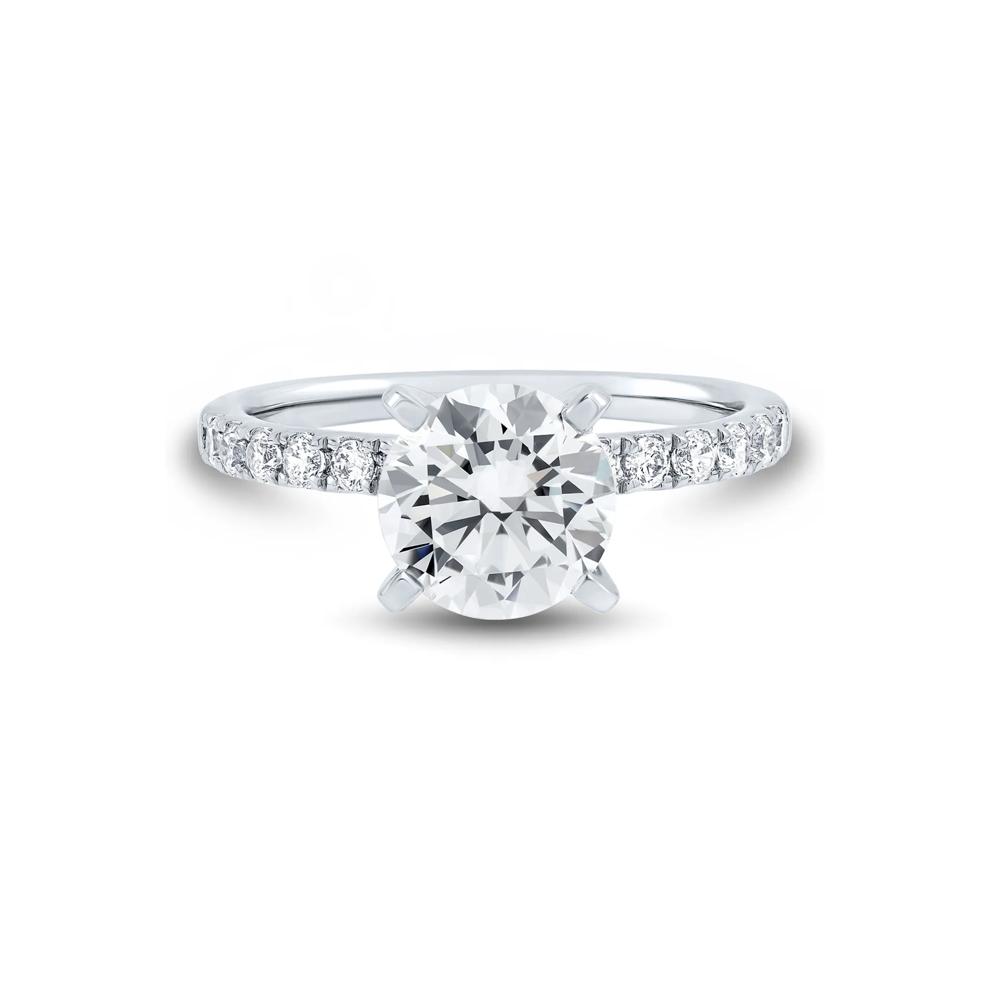 Lab Grown Diamond Semi-Mount Engagement Ring in 14K White Gold (1/3 ct. tw.) (Setting Only) – Image 4 of 6