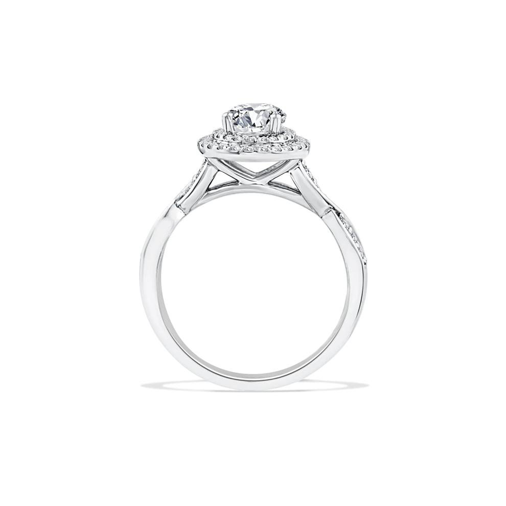 Lab Grown Diamond Pear-Shaped Center Engagement Ring in 10K White Gold (1 3/8 ct. tw.) – Image 2 of 4