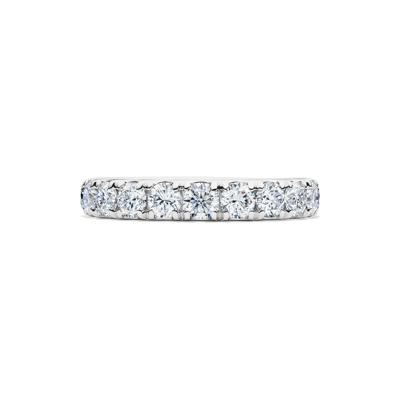 Lab-Created Moissanite Band Ring in 10K White Gold (1 1/2 ct. dew)