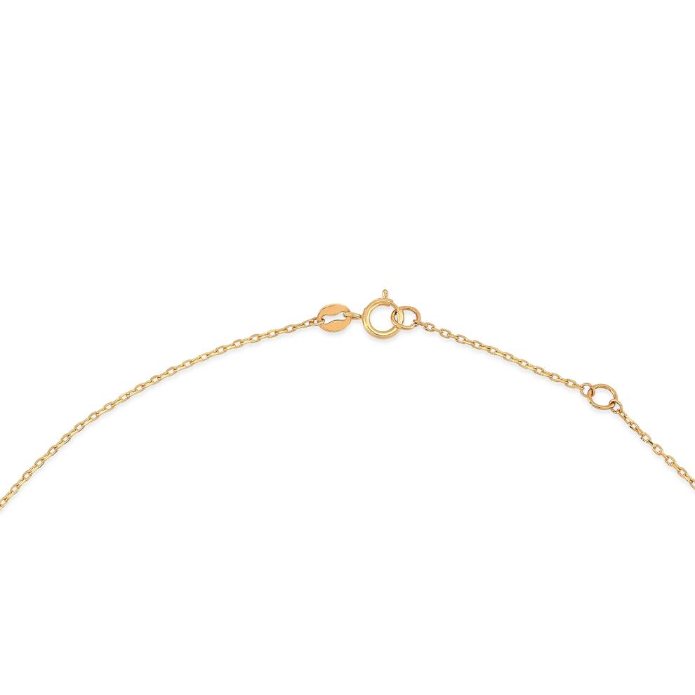 Cross &amp; Heart Lariat Necklace in 14K Yellow Gold, 18" – Image 4 of 4