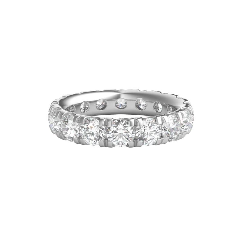 Diamond Wedding Band with Eternity Setting in Platinum &#40;5 ct. tw.&#41; – Image 1 of 3