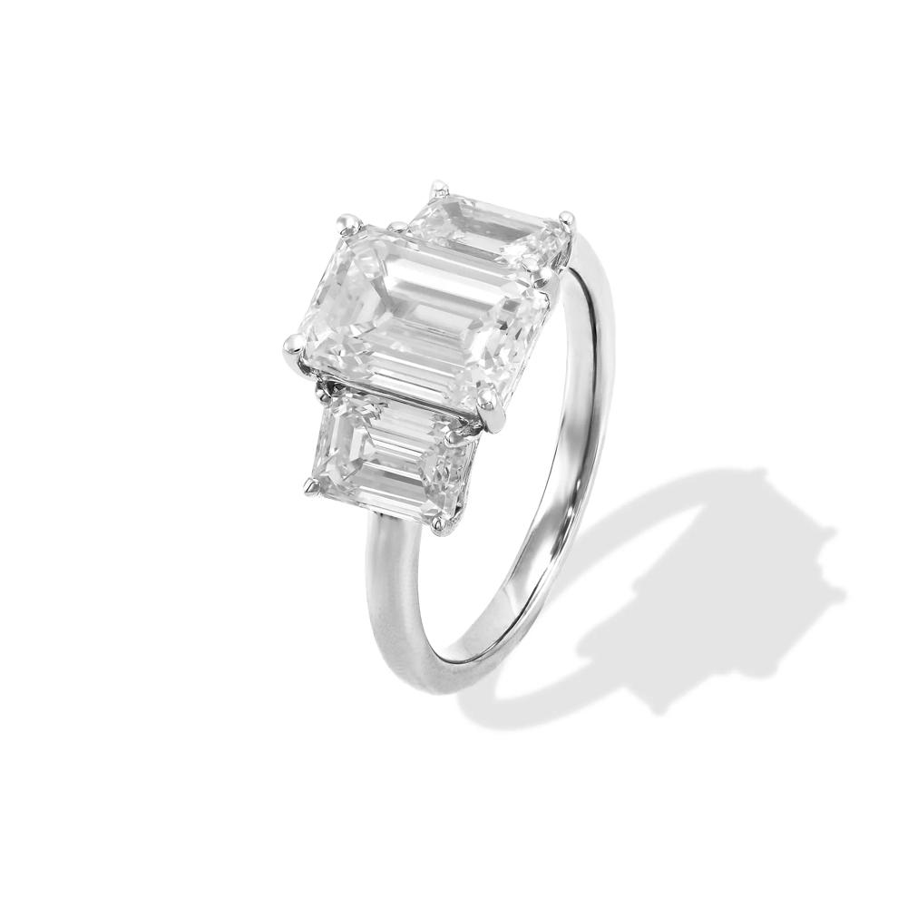 Lab Grown Diamond Three-Stone Engagement Ring in 14K White Gold (5 ct. tw.) – Image 4 of 4