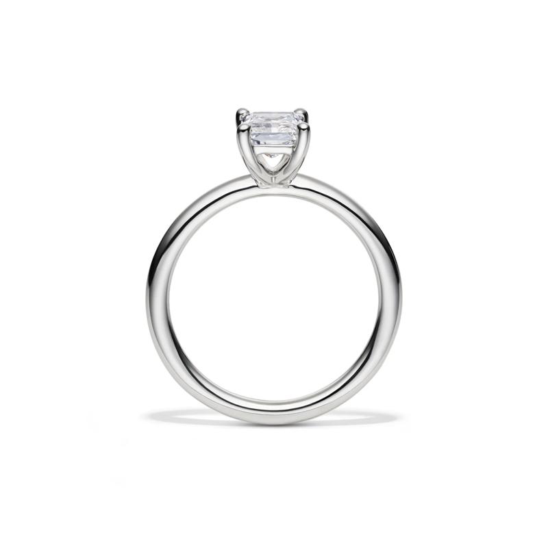 Lab Grown Diamond Radiant-Cut Solitaire Ring in 14K White Gold (1 ct.) – Image 2 of 4