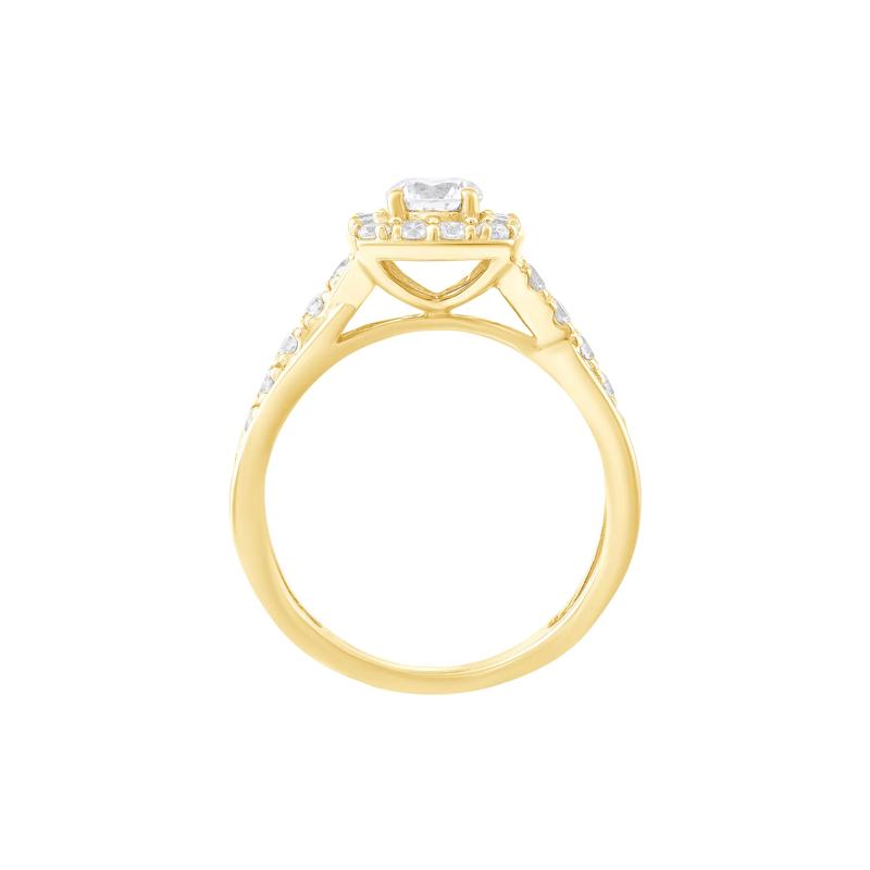 Diamond Engagement Ring in 14K Yellow Gold &#40;3/8 ct. tw.&#41; – Image 2 of 3
