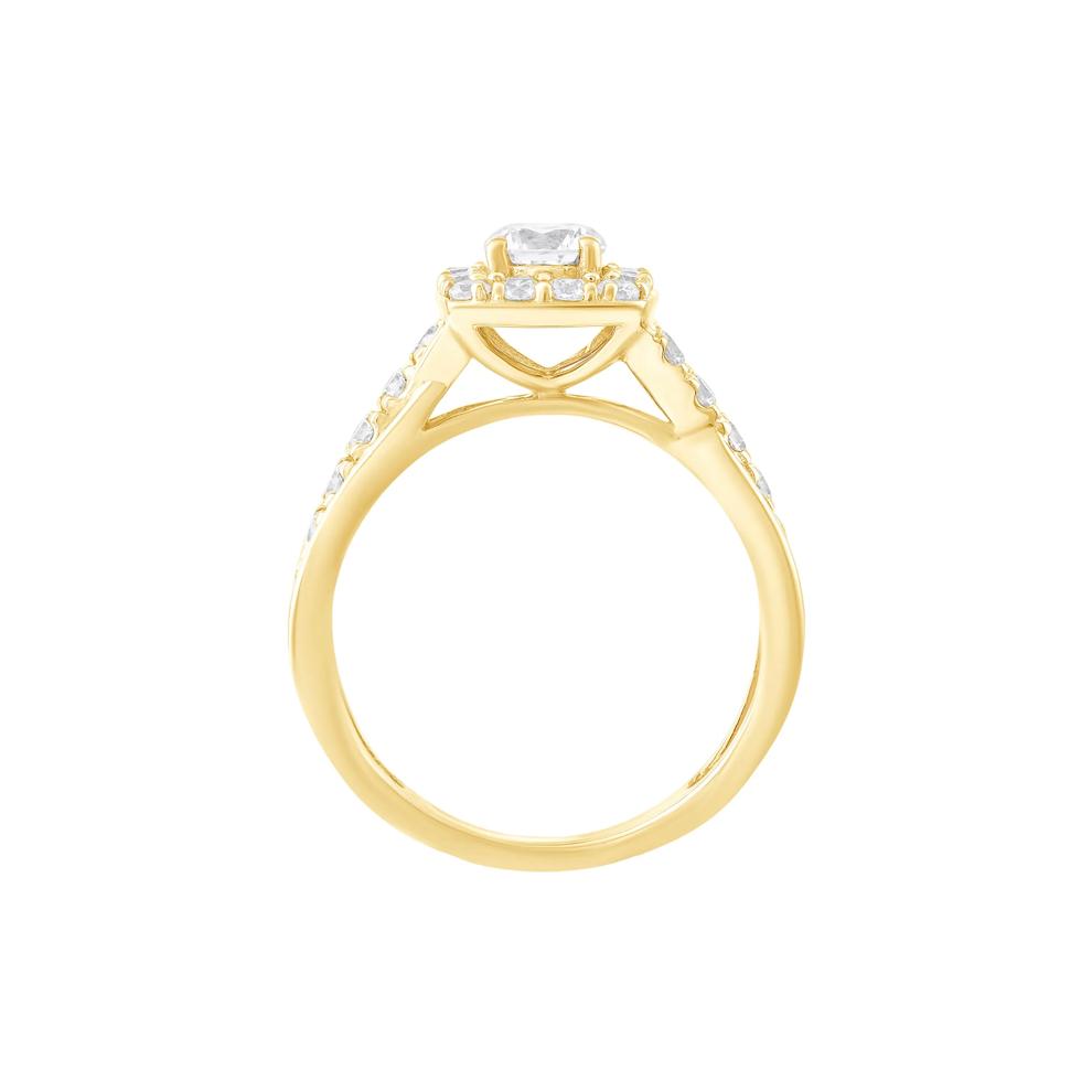 Diamond Engagement Ring in 14K Yellow Gold (3/8 ct. tw.) – Image 2 of 3