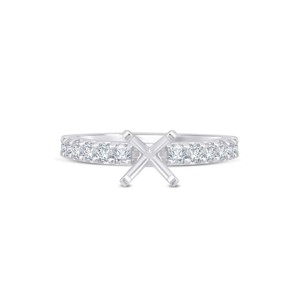 1/2 ct. tw. Diamond Semi-Mount Engagement Ring in Platinum (Setting Only) – Image 2 of 6