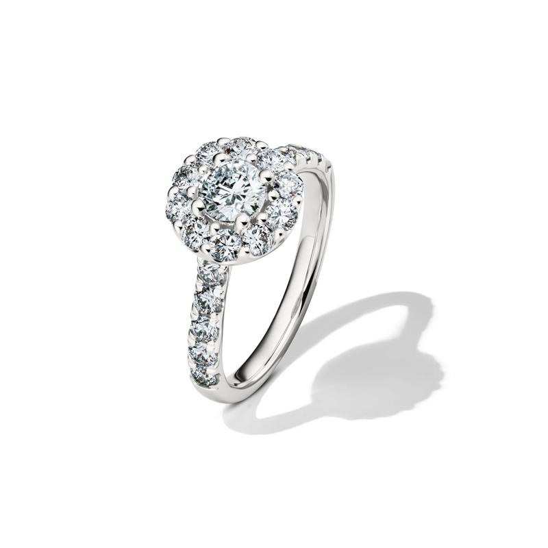 Diamond Halo Engagement Set in 14K White Gold &#40;2 ct. tw.&#41; – Image 4 of 7