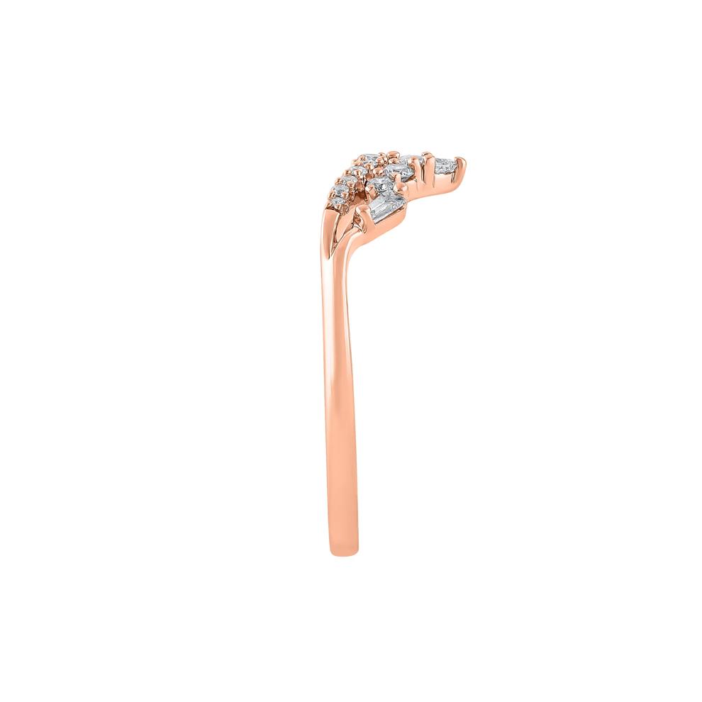 Diamond Contour Band in 14K Rose Gold (1/4 ct. tw.) – Image 3 of 3