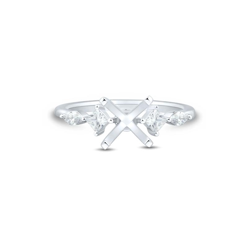 Lab Grown Diamond Semi-Mount Engagement Ring in Platinum &#40;1/3 ct. tw.&#41; – Image 2 of 6