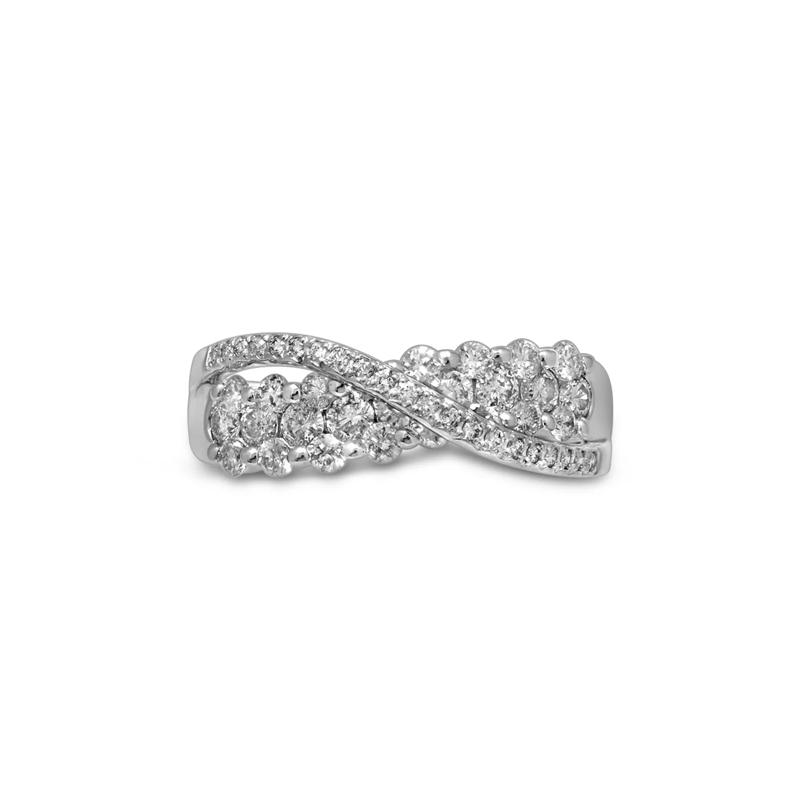 1 ct. tw. Diamond Flyover Ring in 10K White Gold – Image 1 of 1