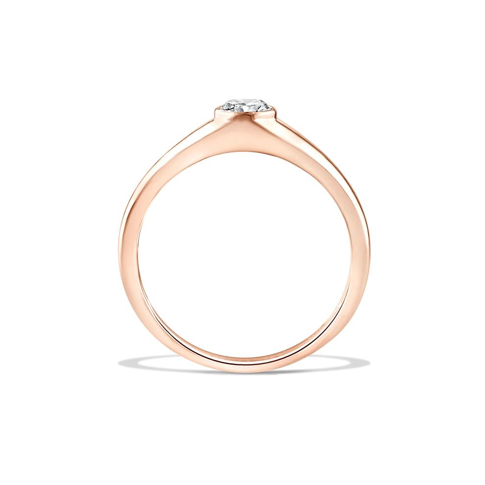 Lab Grown Diamond Round Promise Ring in 10K Rose Gold (1/3 ct. tw.) – Image 2 of 4