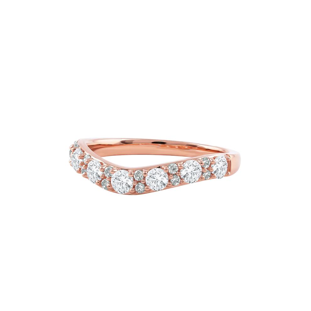 Lab Grown Diamond Contour Band in 14K Rose Gold (3/4 ct. tw.) – Image 4 of 7